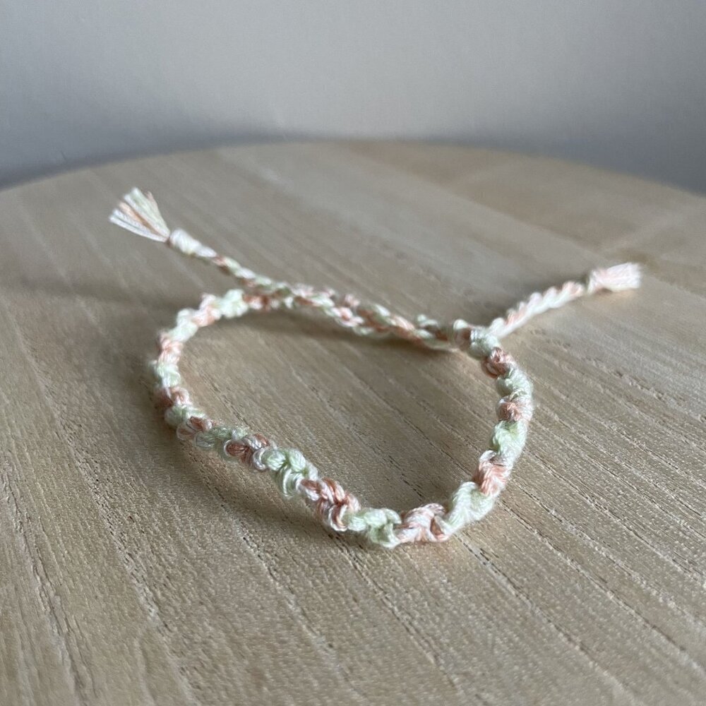 Mirren Bracelet, anklet, trendy, comfortable, tie, embroidery thread, woven, gif